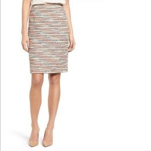 Rare Emerson Rose Colorful Tweed Pencil Skirt